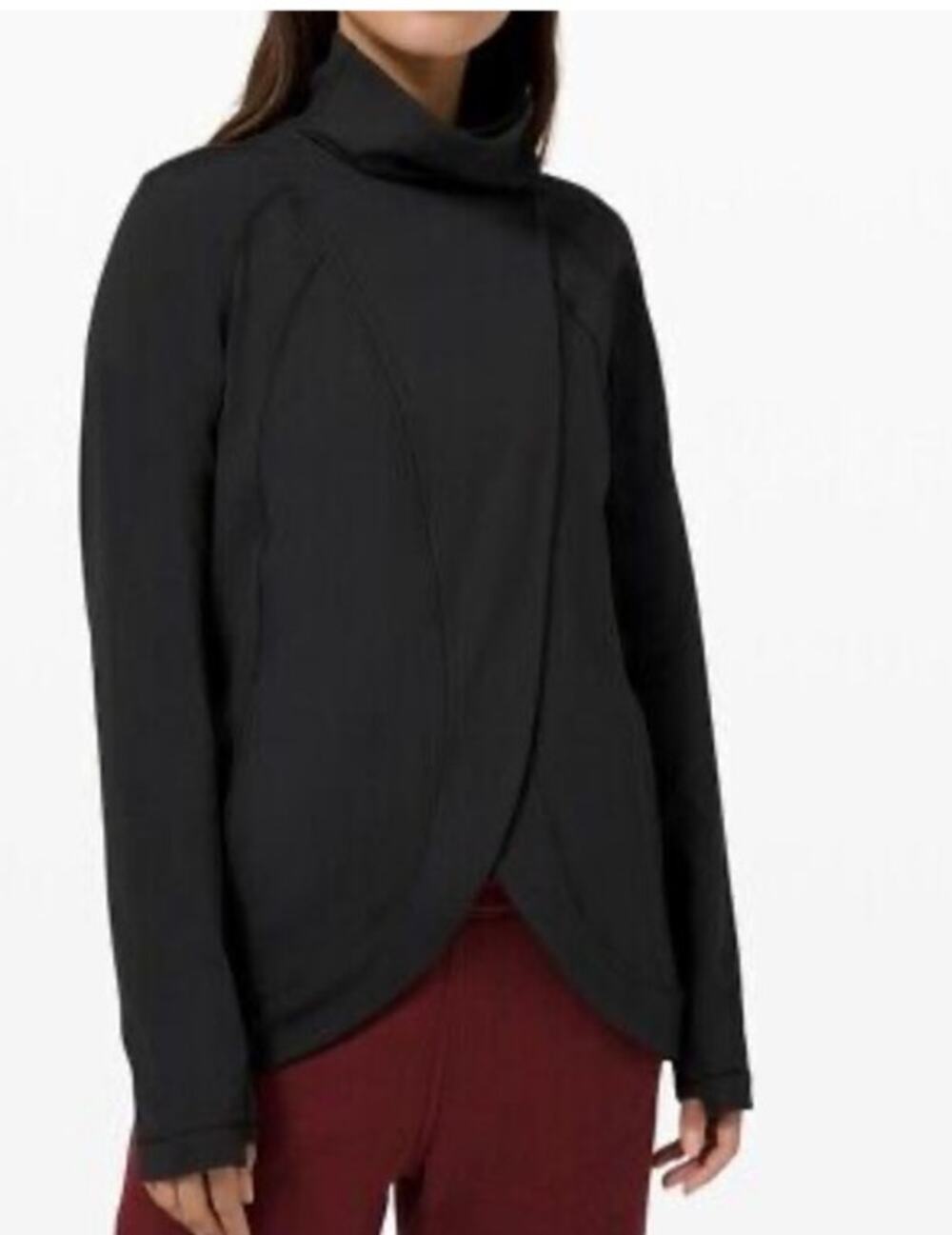 Lululemon Black Rulu Rally Wrap Jacket Size 2